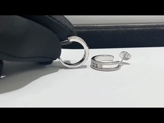 Golddiamant Schmuckluxusfeingolddiamantohrringe Messika 18k