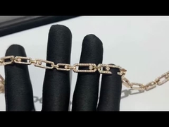 Markenschmuck Messika Diamantkollier der Porzellanschmuckfabrik 18k gelbes Goldhoher