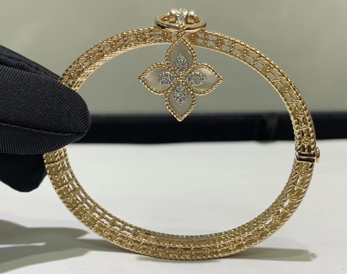 Custom 18k gold jewelry diamonds Bracelet white shell wholesale costume jewellery suppliers