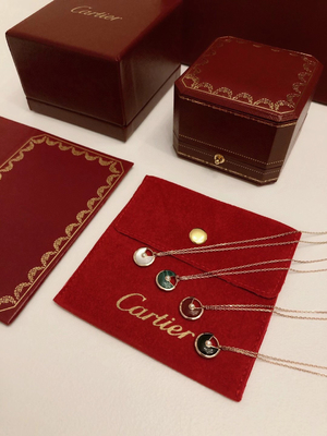 B7224518 18K Rose Gold 41cm Amulette De Brand Necklace