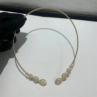 Arabischer Schmuck 18 Karat Gold Halskette Custom Schlange Boheme Halskette