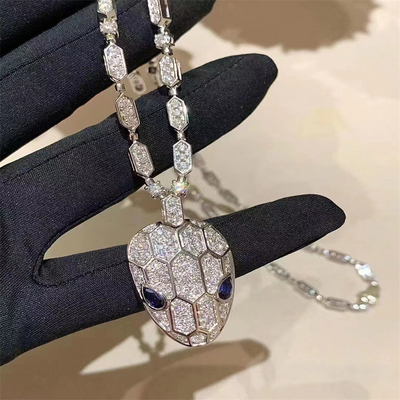 Custom 18k Gold Halskette Frauen Diamant Gold Schmuck Massivgold Anhänger