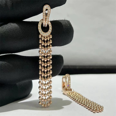 VVS Diamant Brand Schmuck Frauen HK Setting Rose Gold Diamant Ohrringe