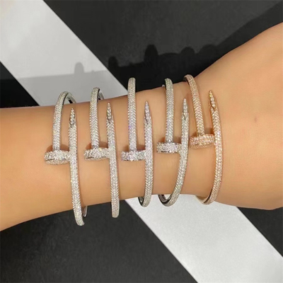Nagel-Armband-Rose Gold Refs N6702117 Schmuck-Luxus-Brand Justs A wirklicher Diamant