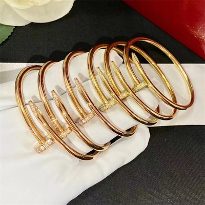 Hohes Schmuck-Brand Juste Un Clou Bracelet Rose-Golddiamantarmband