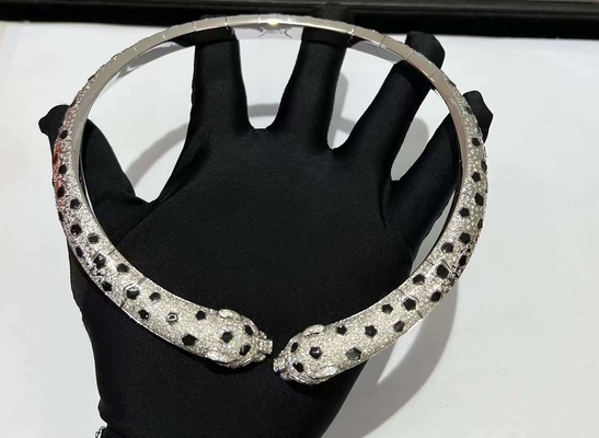 Brand Jewelry Tiger Necklace-Schmuckhersteller marke des kundenspezifischen Halsketten-Diamanten Luxus