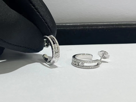 Schmuck Luxus feingoldete Diamantenohrringe AU750 Gold 18k Gold Diamant