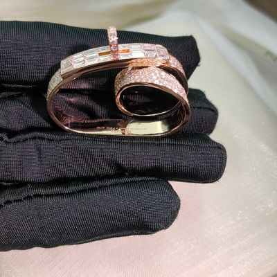 Ende Kundenspezifischer massiver 18 Karat Gold Schmuck Ring Echter Diamantschmuck Hohe Marke