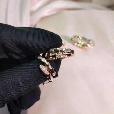 High Jewelry BVL Ohrringe Diamant Edelstein mit VVS Diamant Reinheit und Medium Größe