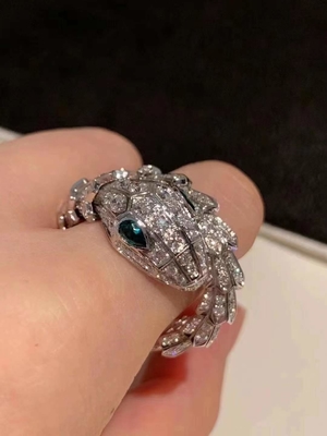 ISO9001 Vvs Diamant 18K Gold Diamantring Luxus Schmuck
