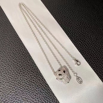 Unisex Geburtsstein Brand 18k Gold Halskette GH Farbe VS SI Klarheit für Verlobung